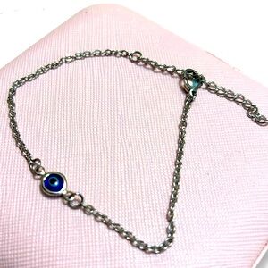 NEW! Evil Eye Bracelet Stainless Steel in Silver color